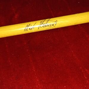 Signed Mick Fleetwood Drumstick